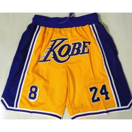Los Angeles Lakers Kobe Herren Tasche Kurze Hose M002 Swingman